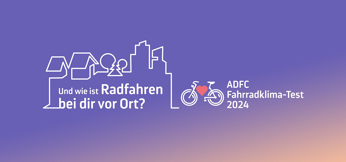 ADFC Fahrradklima-Test Key Visual 2024 ADFC Fahrradklima-Test 2024