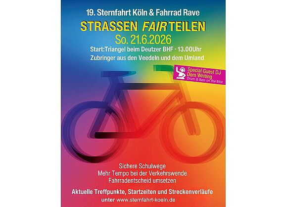 Poster mit Infos zur Sternfahrt
