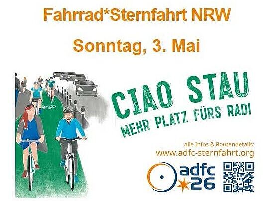 Plakat von der NRW-Sternfahrt 2026