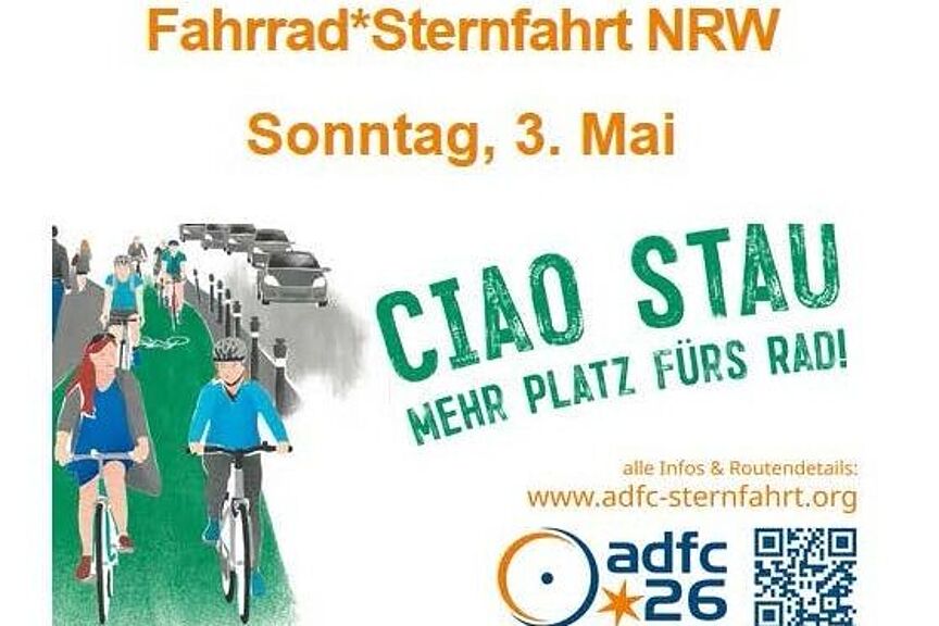 Plakat von der NRW-Sternfahrt 2026
