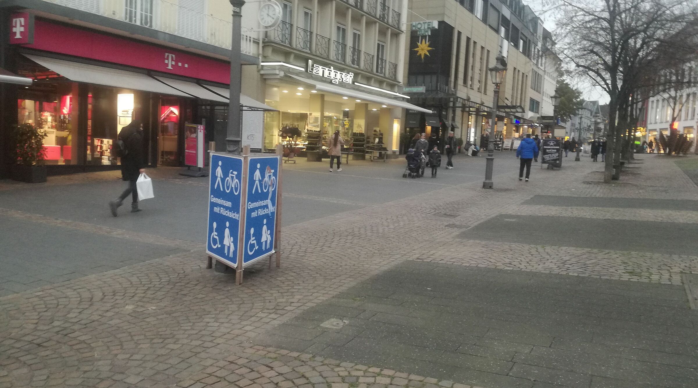 Freigabe der Fußgängerzone für Zweiräder